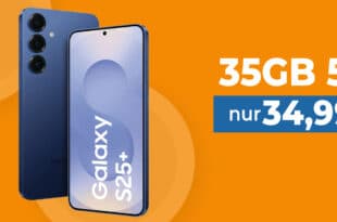 Samsung Galaxy S25+ (S25Plus) für einmalig 149 Euro mit 35GB Allnet Flat und 100 Euro Wechselbonus nur 34.99 Euro monatlich