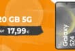 Samsung Galaxy S24 für einmalig 39 Euro mit 20GB Allnet Flat nur 17.99 Euro monatlich