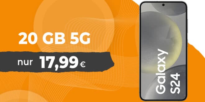 Samsung Galaxy S24 für einmalig 39 Euro mit 20GB Allnet Flat nur 17.99 Euro monatlich
