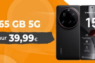 Xiaomi 15 Ultra für einmalig 99.95 Euro mit 65GB Allnet Flat und 100 Euro Wechselbonus bei Mitnahme der Nummer nur 39.99 Euro monatlich