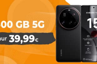 Xiaomi 15 Ultra für einmalig 1 Euro (Einsendung Altgerät) mit 300GB Allnet Flat und 100 Euro Wechselbonus nur 39.99 Euro monatlich