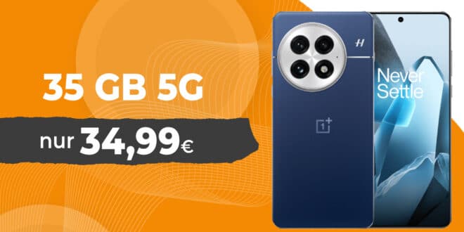 OnePlus 13 für einmalig 269 Euro mit 35GB Allnet Flat und 100 Euro Wechselbonus nur 34.99 Euro monatlich