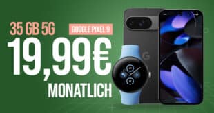 Google Pixel 9 & Pixel Watch 2 LTE für einmalig 49 Euro mit 35GB Allnet Flat und 50 Euro Wechselbonus nur 19.99 Euro monatlich