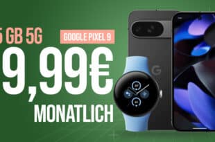 Google Pixel 9 & Pixel Watch 2 LTE für einmalig 49 Euro mit 35GB Allnet Flat und 50 Euro Wechselbonus nur 19.99 Euro monatlich