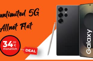 Samsung Galaxy S25 Ultra für einmalig 99 Euro mit unlimited on demand nur 34.99 Euro monatlich