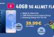 Samsung Galaxy S25 256GB mit 40GB Allnet Flat und 150 Euro Wechselbonus und 100 Euro Cashback nur 39.99 Euro monatlich
