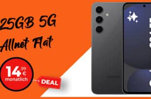 Samsung Galaxy S24 FE für einmalig 49 Euro mit 25GB Allnet Flat nur 14.99 Euro monatlich