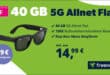 META Ray-Ban für einmalig 99 Euro mit 40GB Allnet Flat und 150 Euro Wechselbonus nur 14.99 Euro monatlich