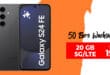 Samsung Galaxy S24 FE für einmalig 29 Euro mit 20GB Allnet Flat und 50 Euro Wechselbonus nur 19.99 Euro monatlich