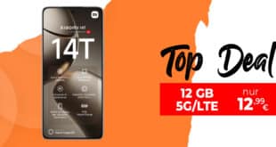 Xiaomi 14T mit 12GB Allnet Flat nur 12.99 Euro monatlich