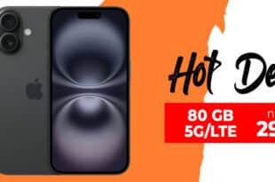 iPhone 16 für einmalig 129.99 Euro mit 80GB Allnet Flat nur 29.99 Euro monatlich - kein Anschlusspreis - DealAmigo.de gibt 8 Euro Cashback