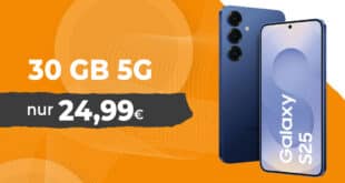 Samsung Galaxy S25 für einmalig 79 Euro mit 30GB Allnet Flat und 50 Euro Wechselbonus nur 24.99 Euro monatlich