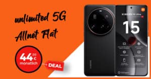 Xiaomi 15 Ultra für einmalig 49 Euro mit unlimited 5G Allnet Flat und 100 Euro Wechselbonus nur 44.99 Euro monatlich