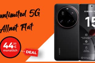 Xiaomi 15 Ultra für einmalig 49 Euro mit unlimited 5G Allnet Flat und 100 Euro Wechselbonus nur 44.99 Euro monatlich
