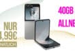 Samsung Galaxy Z Flip 6 für einmalig 139 Euro mit 40GB Allnet Flat und 150 Euro Wechselbonus nur 34.99 Euro monatlich