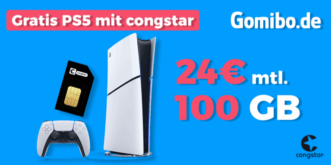 PlayStation 5 PS5 Slim Digital Edition mit 100GB Allnet Flat nur 24 Euro monatlich