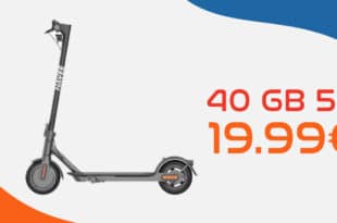 Navee Easyride 20 E-Scooter mit 40GB Allnet Flat und 150 Euro Wechselbonus nur 19.99 Euro monatlich