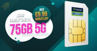 75GB Allnet Flatrate nur 9.99 Euro monatlich - kein Anschlusspreis