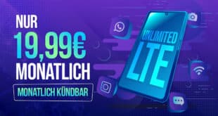 o2 Mobile Unlimited on Demand Flex (monatlich kündbar) nur 19.99 Euro monatlich – nur 9.99€ Anschlusspreis
