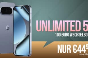 Google Pixel 10 Pro für einmalig 99 Euro mit o2 Mobile Unlimited Max und 100 Euro Wechselbonus nur 44.99 Euro monatlich
