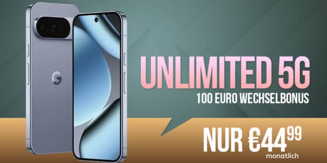 Google Pixel 10 Pro für einmalig 99 Euro mit o2 Mobile Unlimited Max und 100 Euro Wechselbonus nur 44.99 Euro monatlich