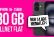 iPhone 16 -256GB- für einmalig 49 Euro mit 30GB Allnet Flat und 50 Euro Wechselbonus nur 34.99 Euro monatlich