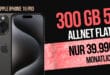 iPhone 16 Pro für einmalig 79 Euro mit 300GB Allnet Flat und 100 Euro Wechselbonus nur 39.99 Euro monatlich
