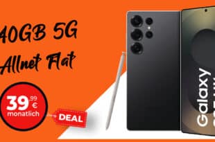 Samsung Galaxy S25 Ultra für einmalig 99 Euro mit 40GB Telekom Allnet Flat und 50 Euro Wechselbonus nur 39.99 Euro monatlich