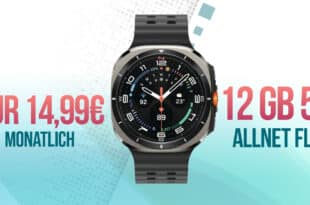Samsung Galaxy Watch Ultra (2025) LTE für einmalig 49 Euro mit 12GB Allnet Flat nur 14.99 Euro monatlich