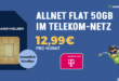 monatlich kündbar im Telekom Netz - 50GB Allnet Flat nur 12.99 Euro monatlich