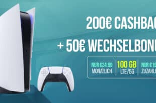PlayStation 5 Slim PS5 - Digital Edition mit 100GB Allnet Flat und 200 Euro Cashback nur 24.99 Euro monatlich