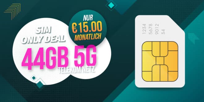 Telekom Netz ohne Laufzeit – 19GB Allnet Flat nur 10 Euro monatlich und 44GB 5G nur 15 Euro monatlich