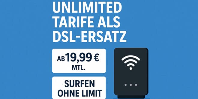 Unlimited Tarife als DSL-Ersatz – lohnen sie sich wirklich?
