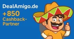 Jetzt über 850 Cashback-Shops auf DealAmigo.de – sichere dir 5 € Cashback-Guthaben bis 30.09