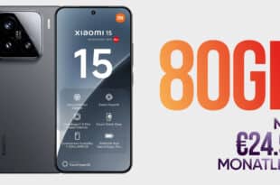 Xiaomi 15 -512GB- mit 80GB Allnet Flat nur 24.99 Euro monatlich