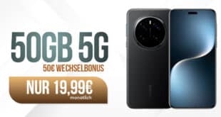 HONOR Magic7 Pro für einmalig 309 Euro mit 50GB Allnet Flat und 50 Euro Wechselbonus nur 19.99 Euro monatlich