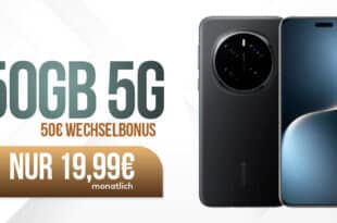 HONOR Magic7 Pro für einmalig 309 Euro mit 50GB Allnet Flat und 50 Euro Wechselbonus nur 19.99 Euro monatlich
