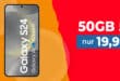 Samsung Galaxy S24 256GB für einmalig 59 Euro mit 50GB Allnet Flat und 50 Euro Wechselbonus nur 19.99 Euro monatlich