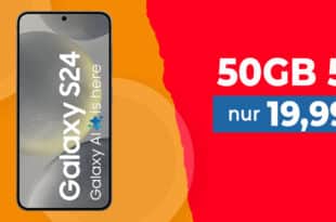 Samsung Galaxy S24 256GB für einmalig 59 Euro mit 50GB Allnet Flat und 50 Euro Wechselbonus nur 19.99 Euro monatlich