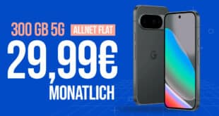Google Pixel 10 für einmalig 49 Euro (Einsendung Altgerät) mit 300GB Allnet Flat und 150 Euro Bonus nur 29.99 Euro monatlich