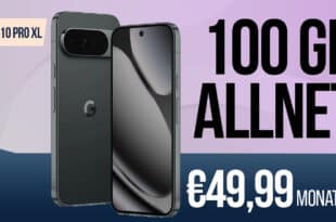 Google Pixel 10 Pro XL für einmalig 79 Euro (Einsendung Altgerät) mit 100GB Allnet Flat und 50 Euro Wechselbonus für 49.99 Euro monatlich
