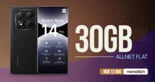 Xiaomi Redmi Note 14 Pro 5G für einmalig 9 Euro mit 30GB Allnet Flat und 50 Euro Wechselbonus nur 12.99 Euro monatlich