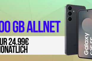 Samsung Galaxy S25 FE 256GB für einmalig 99.95 Euro mit 100GB Allnet Flat und 150 Euro Bonus nur 24.99 Euro monatlich