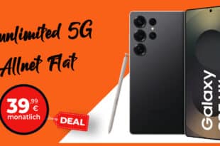 Samsung Galaxy S25 Ultra für einmalig 79 Euro mit o2 unlimited Allnet Flat und 150 Euro Bonus nur 39.99 Euro monatlich