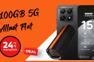 Xiaomi 15T & Xiaomi Sound Party Lautsprecher mit 100GB Allnet Flat und 150 Euro Bonus nur 24.99 Euro monatlich