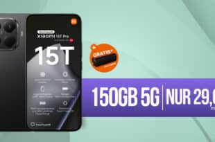 Xiaomi 15T Pro 1TB & & Xiaomi Sound Party Lautsprecher für einmalig 49.95 Euro mit 150GB Allnet Flat nur 29.00 Euro monatlich