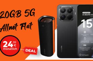 Xiaomi 15T Pro 512GB & Xiaomi Sound Party Lautsprecher für einmalig 29 Euro mit 20GB Allnet Telekom oder 30GB Allnet Vodafone nur 24.99 Euro monatlich