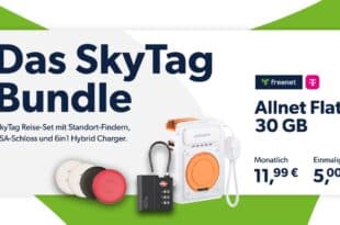 30GB Telekom Allnet Flat mit 4 SkyTags, Powerbank und TSA Lock & 150 Euro Wechselbonus nur 11.99 Euro monatlich
