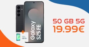 Samsung Galaxy S25FE & Tab A11 für einmalig 89 Euro mit 50GB Allnet Flat nur 19.99 Euro monatlich