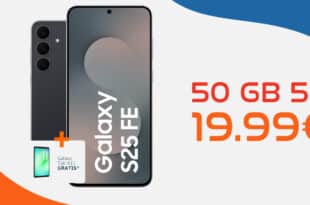 Samsung Galaxy S25FE & Tab A11 für einmalig 69 Euro mit 50GB Allnet Flat nur 19.99 Euro monatlich